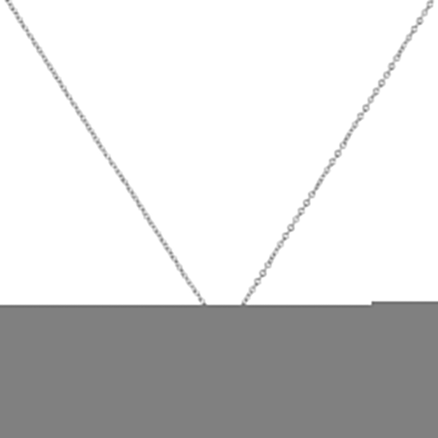 10K White Gold 1/10 Cttw Miracle Set Round-Cut Diamond 18" Pendant